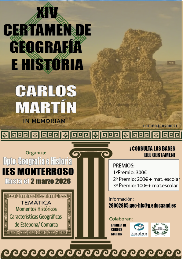 Imagen de la noticia: Finalistas del XIV Certamen de Geografía e Historia 
