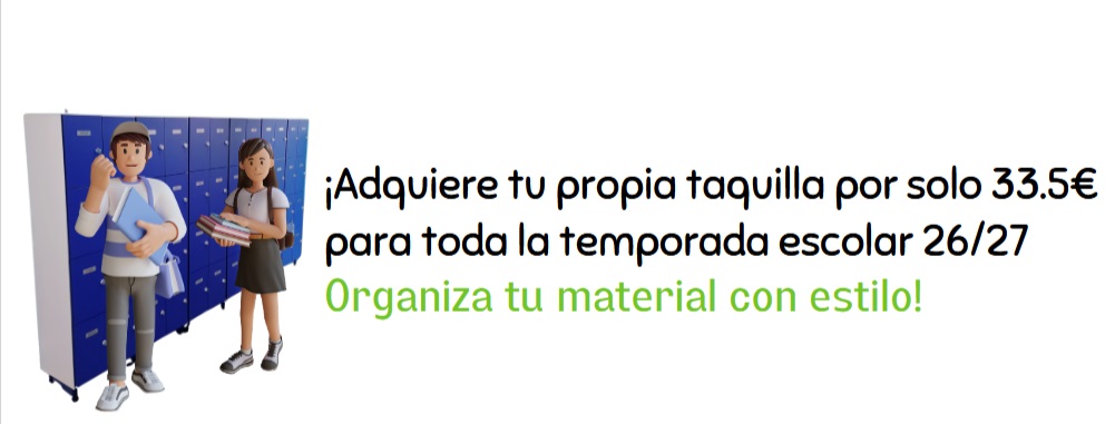 Imagen de la noticia: Alquiler de taquillas para el alumnado (curso 2026/2027)