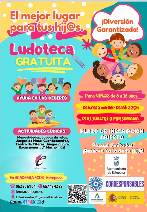 Imagen de la noticia: Servicio de Ludoteca gratuito (6-16 años)