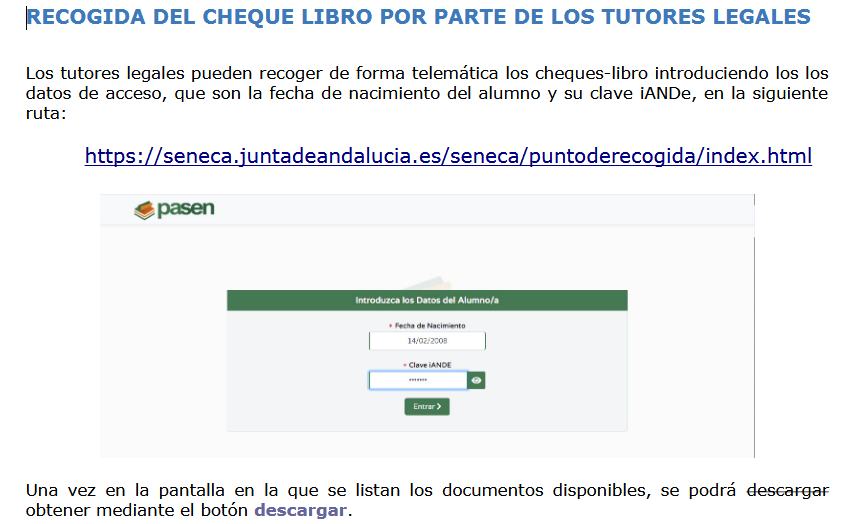 Imagen de la noticia: Cheque libro de 4º ESO